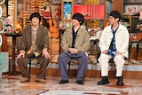 左から石崎ひゅーい、斎藤宏介（UNISON SQUARE GARDEN、TenTwenty）、熊木幸丸（Lucky Kilimanjaro）。©テレビ朝日