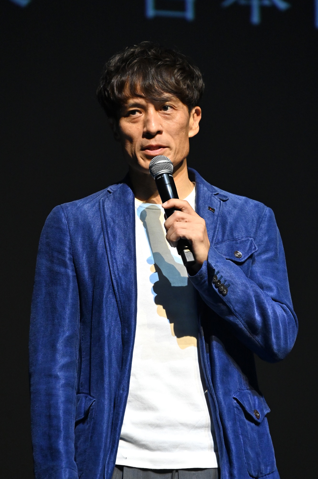 日本サッカー協会の会長の宮本恒靖。