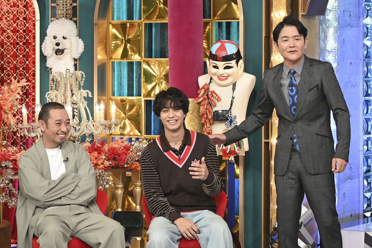 「キントレ」でのバイト体験で「めちゃくちゃ怒られた」と語る髙橋海人（King & Prince）（中央）。©日本テレビ