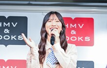 撮影を振り返る河田陽菜。