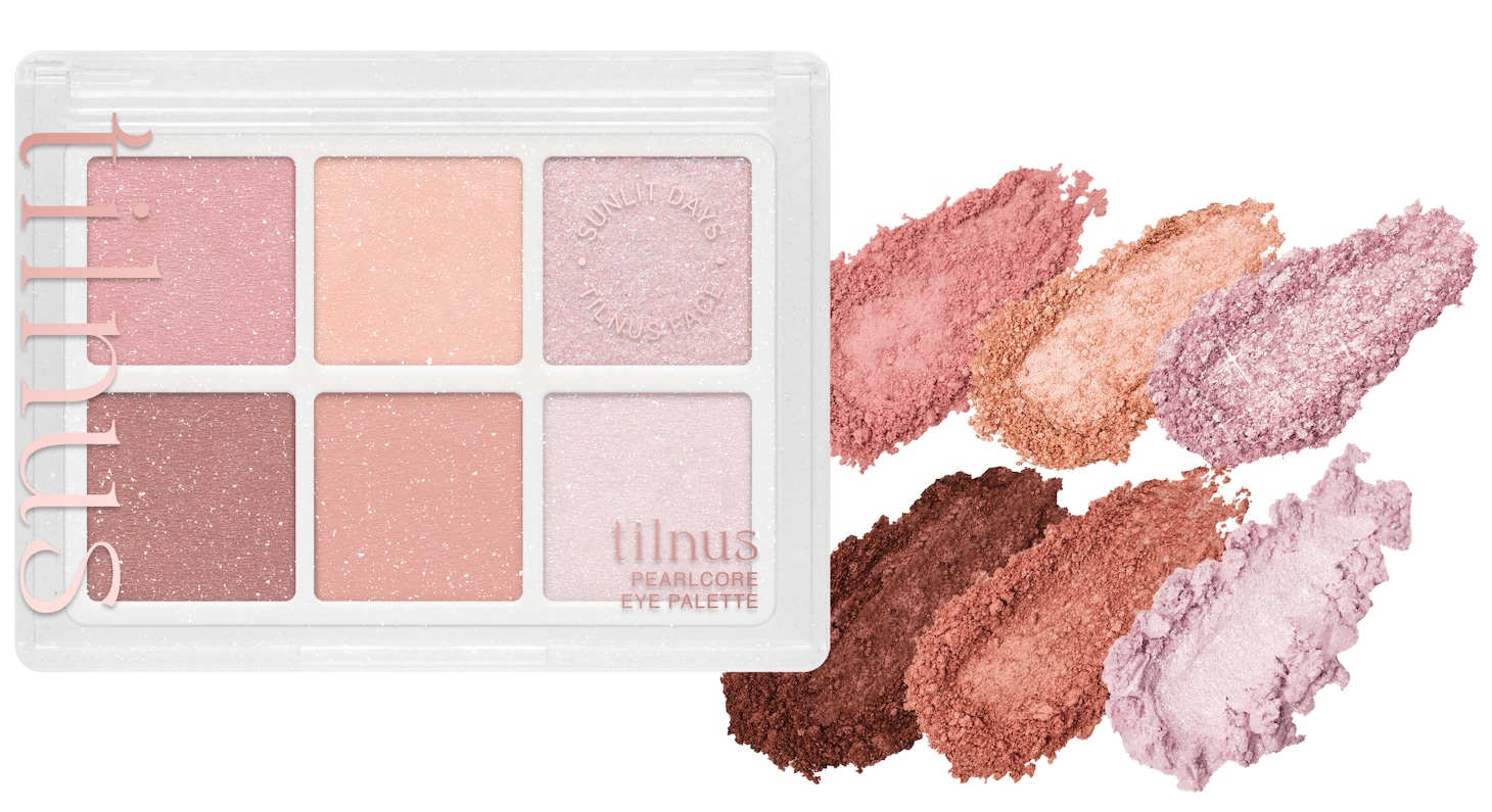 tilnus「パールコア アイパレット」のエンジェリックローズ。