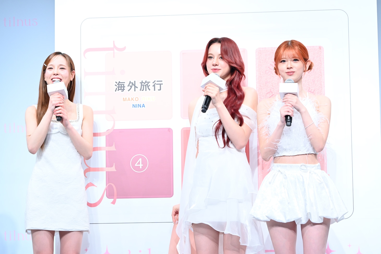 海外旅行に行きたいMAKO、NINA、RIKU。