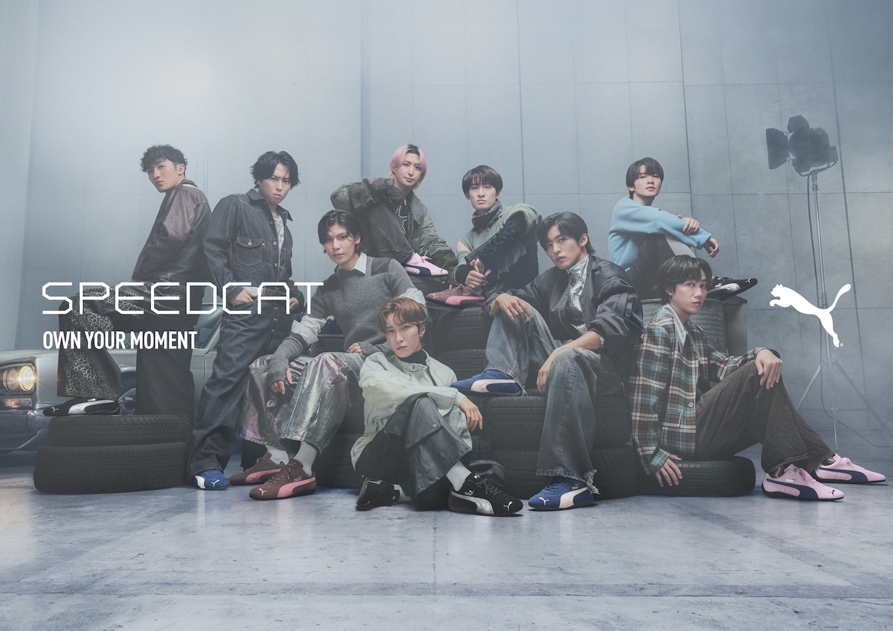 「OWN YOUR MOMENT」キャンペーン画像。SPEEDCATを着用したSnow Man。