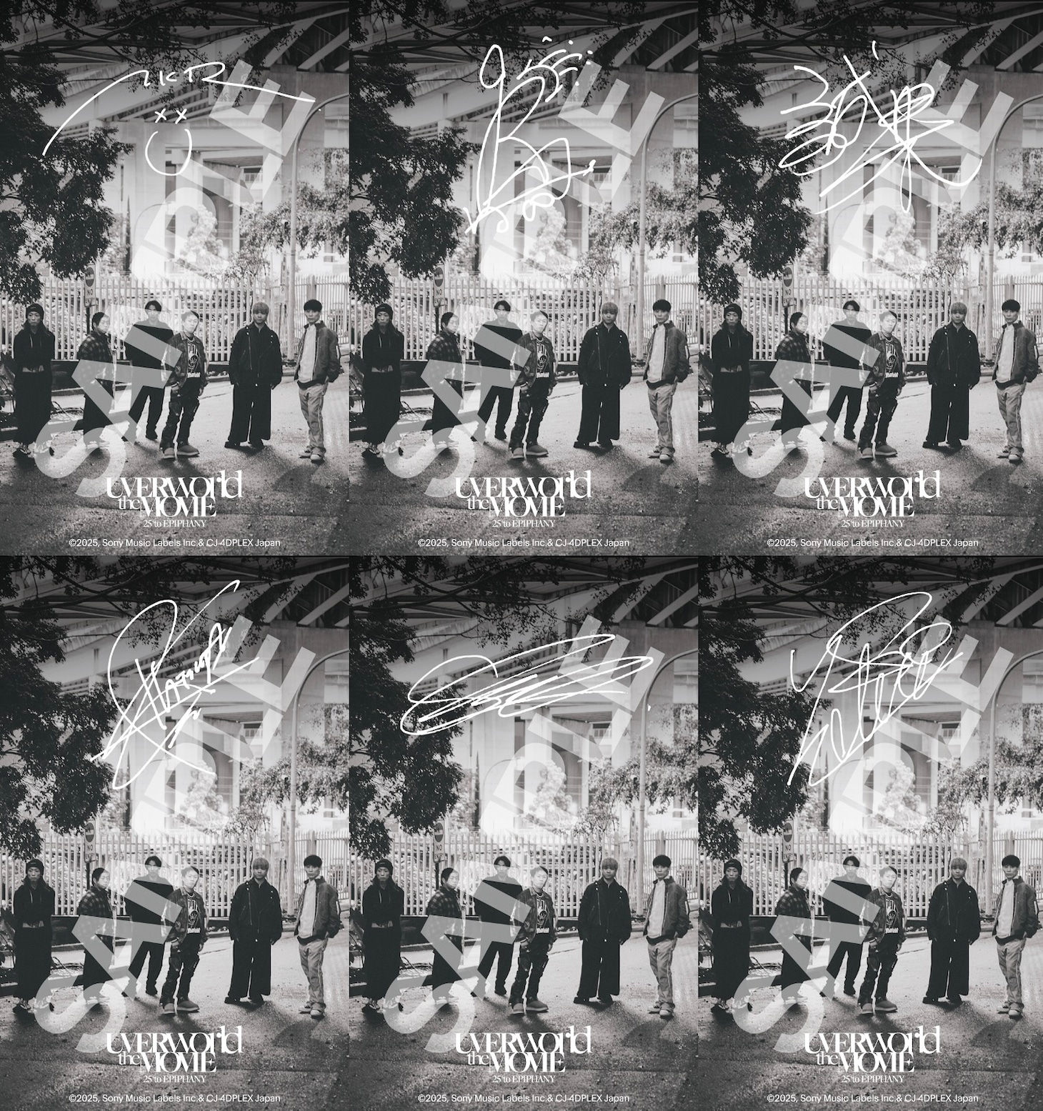 「UVERworld THE MOVIE: 25 to EPIPHANY」メンバー複製サイン入りトレーディングカード (c)UVERworld25_mov