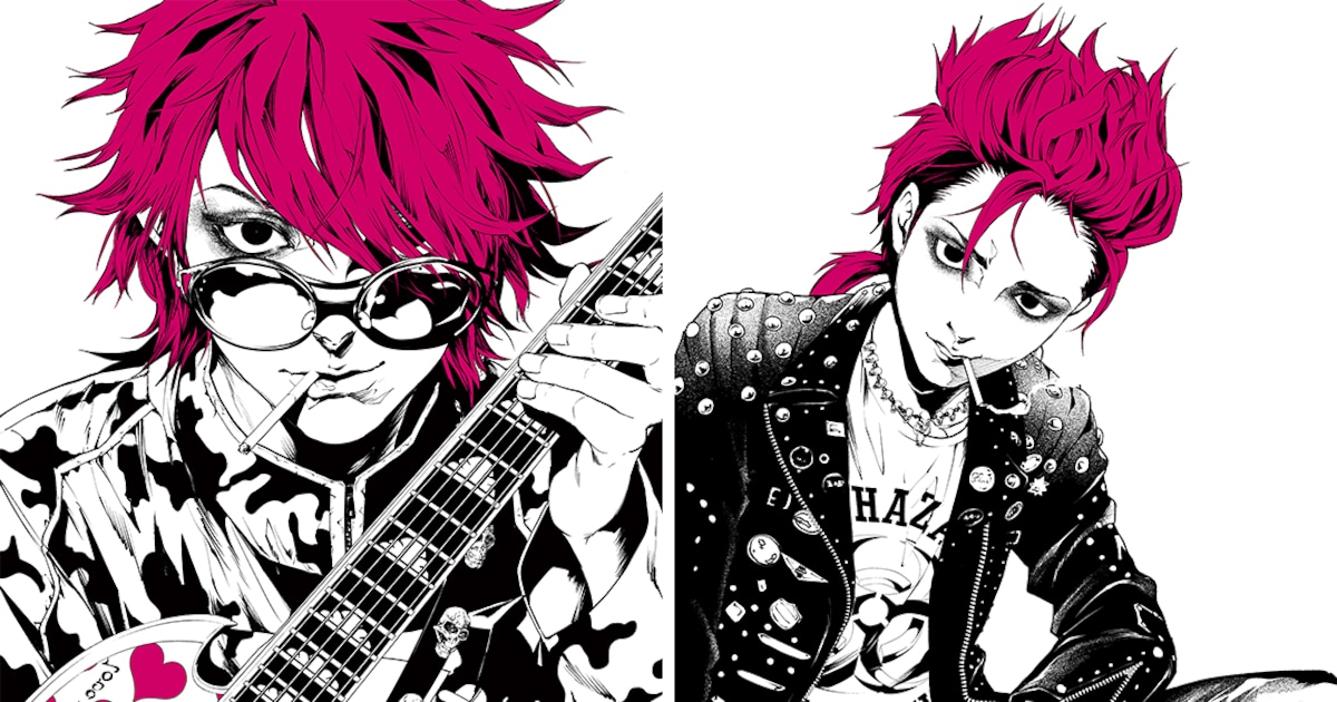 hide生誕60周年でGAINとコラボ、片岡人生と近藤一馬の描き下ろし 
