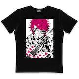 hide×片岡人生・近藤一馬コラボTシャツのデザイン。