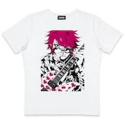 hide×片岡人生・近藤一馬コラボTシャツのデザイン。
