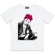 hide×片岡人生・近藤一馬コラボTシャツのデザイン。