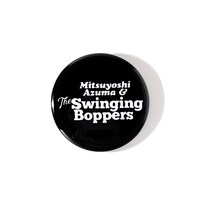 吾妻光良 & The Swinging Boppers 45th Anniversary SPECIAL BANQUET illust Tシャツに付属する缶バッジ。