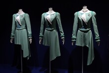 大阪・関西万博NTTパビリオン「IOWN×Perfume」衣装。コンセプトアルバムの世界観に合わせて、軍服がモチーフになっている。