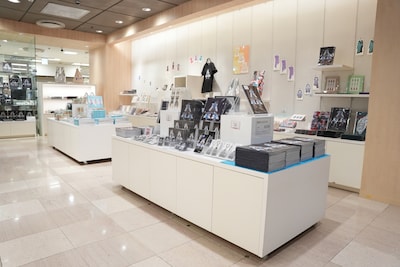 「Perfume COSTUME MUSEUM FINAL EDITION」グッズ販売エリア。