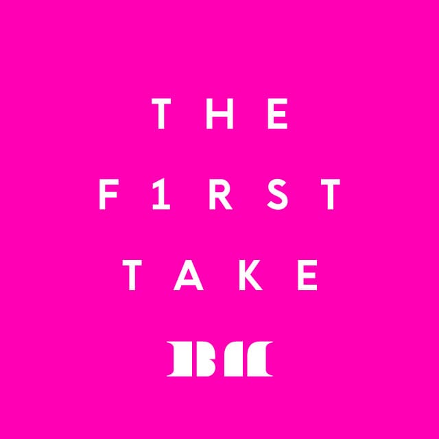 BABYMONSTERとのコラボデザイン仕様「THE FIRST TAKE」ロゴ。