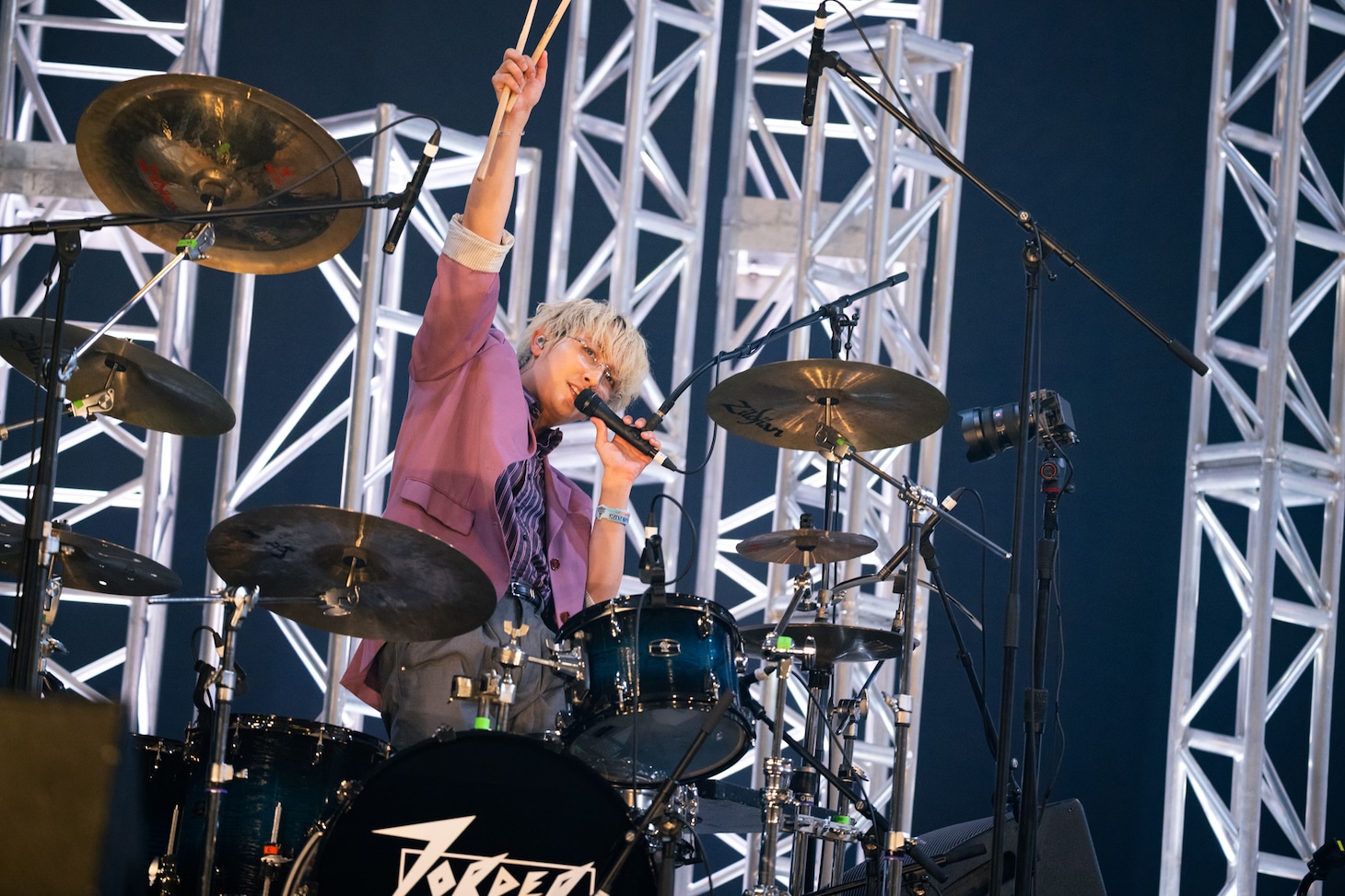 萩谷慧悟（Dr, Vo / 7ORDER）（撮影：釘野孝宏）