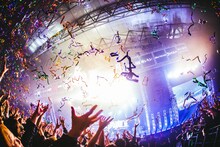 聖飢魔IIの黒ミサ（ライブ）のエンディング。（撮影：青木カズロー）