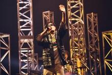 ジンジャーエール阪本（Vo / 阪本［マユリカ］ / ジュースごくごく倶楽部）（撮影：中野修也）