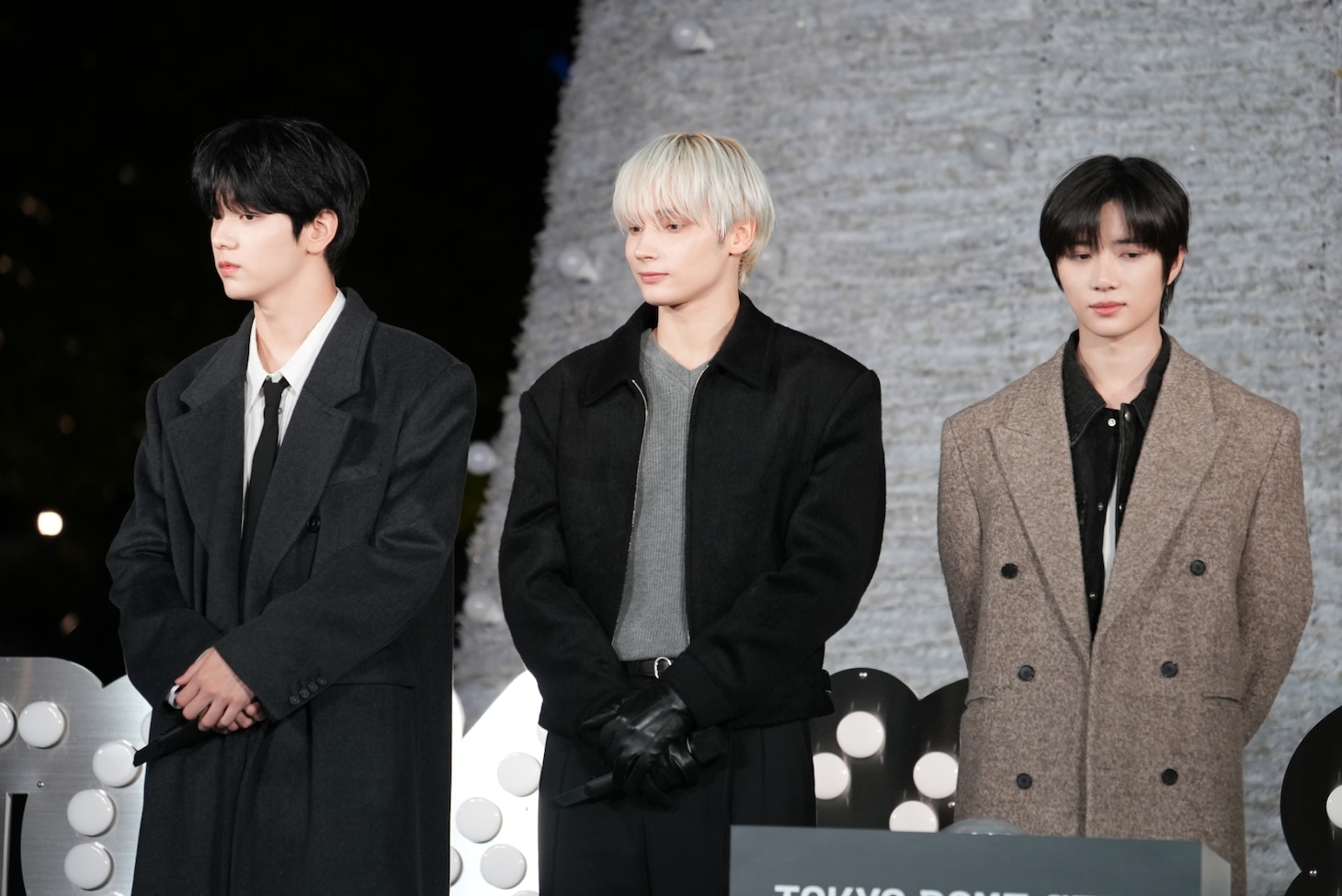 左からSOOBIN、HUENINGKAI、BEOMGYU。