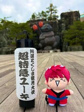 ミニ提灯とユーキのぬいぐるみ。