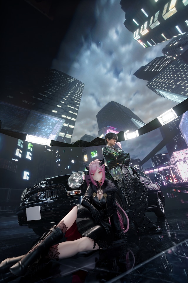 Mori Calliope×中島健人 キービジュアル  ©UNIVERSAL MUSIC LLC