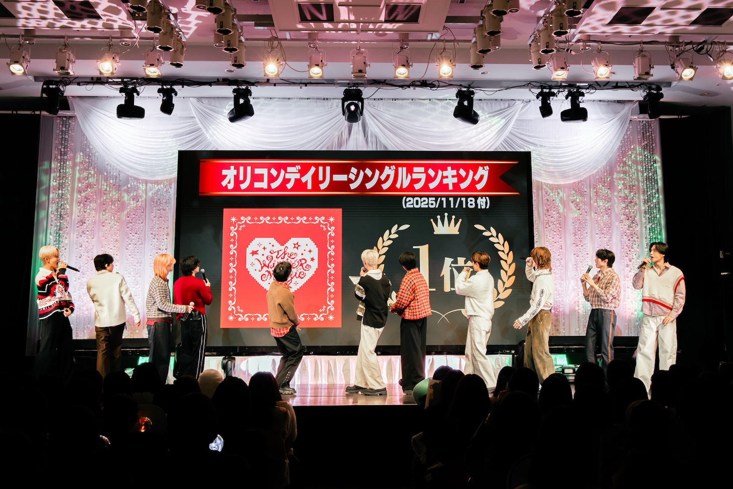 INI「THE WINTER MAGIC」リリース記念イベントより。 ©LAPONE ENTERTAINMENT