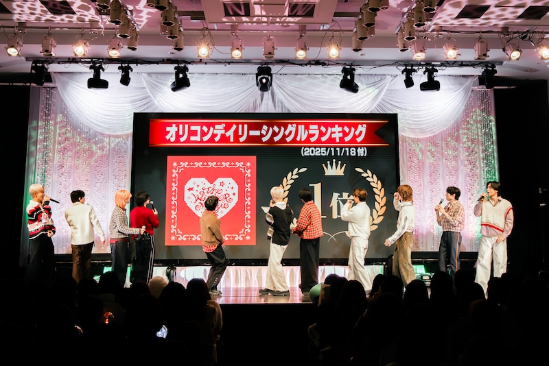 INI「THE WINTER MAGIC」リリース記念イベントより。 ©LAPONE ENTERTAINMENT