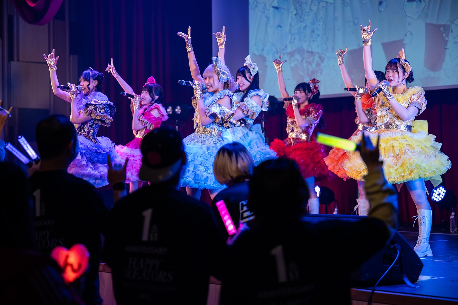 「HAPPY CREATORS 1st Anniversary Live -はっぴー創造記念日！-」の様子。