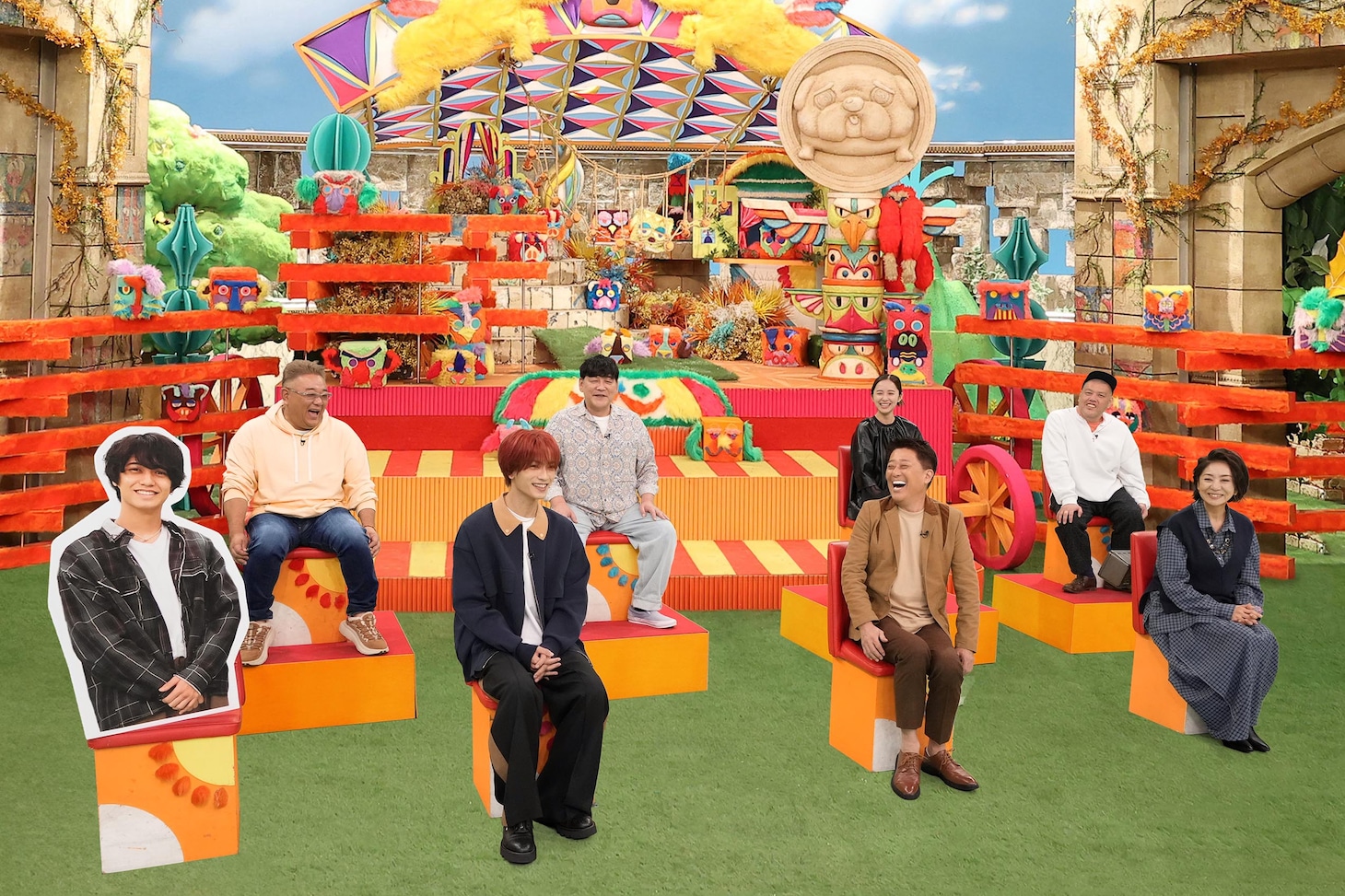 「坂上どうぶつ王国2時間SP」収録の様子。