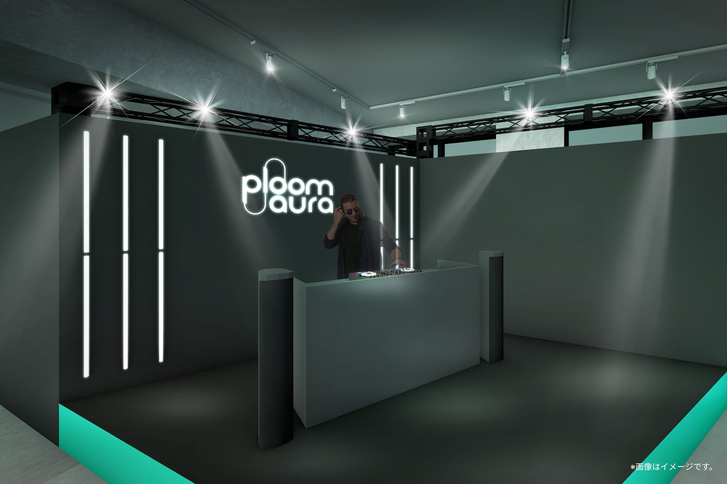 3Fラウンジ内ミュージックブース