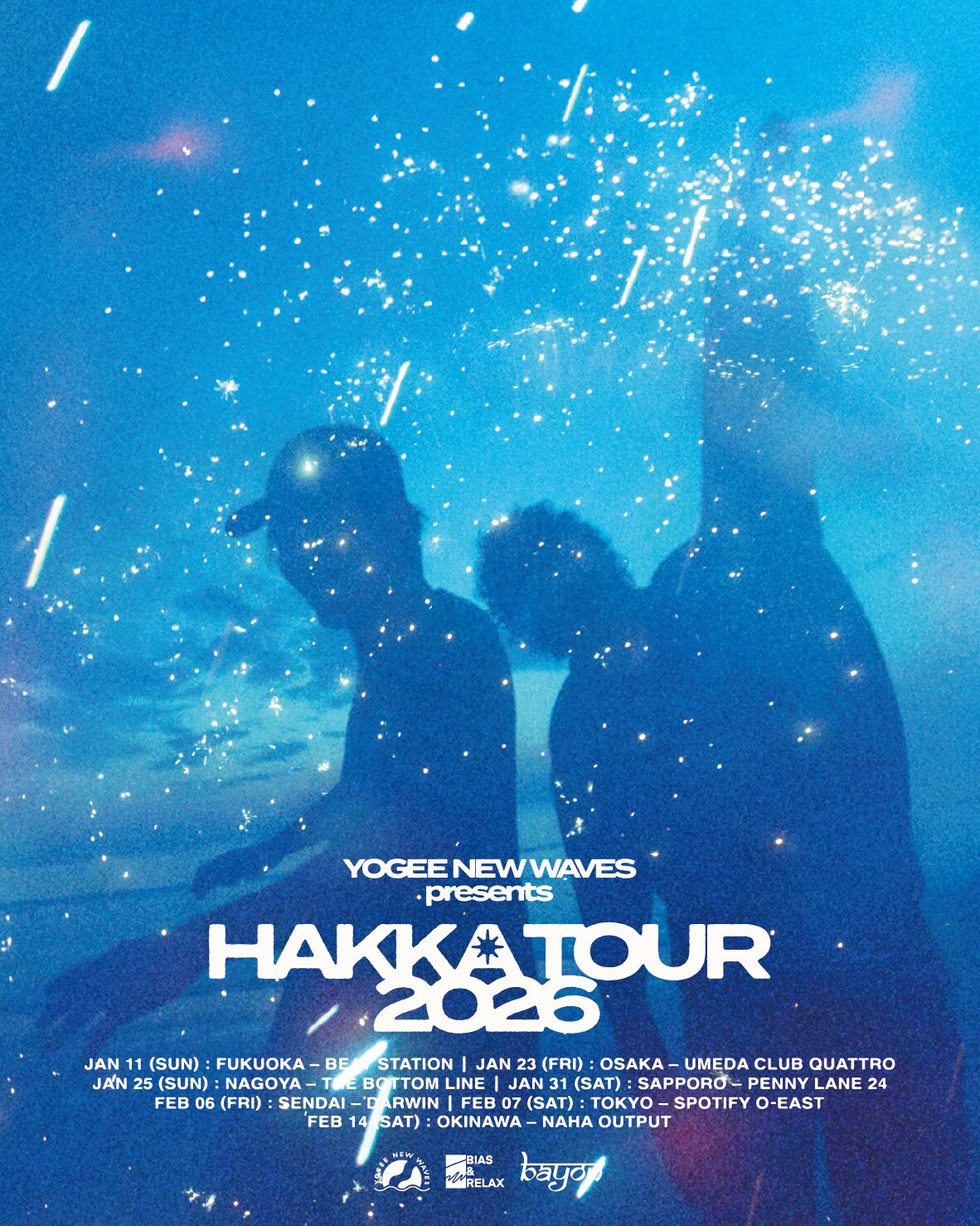 YOGEE NEW WAVES、全国7カ所巡るツアー「HAKKA TOUR 2026」開催