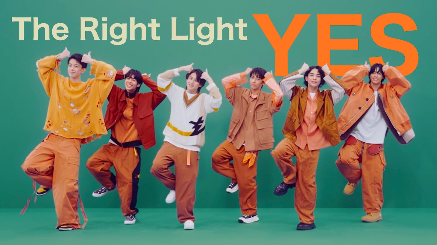 The Right Light「YES」ミュージックビデオのサムネイル。