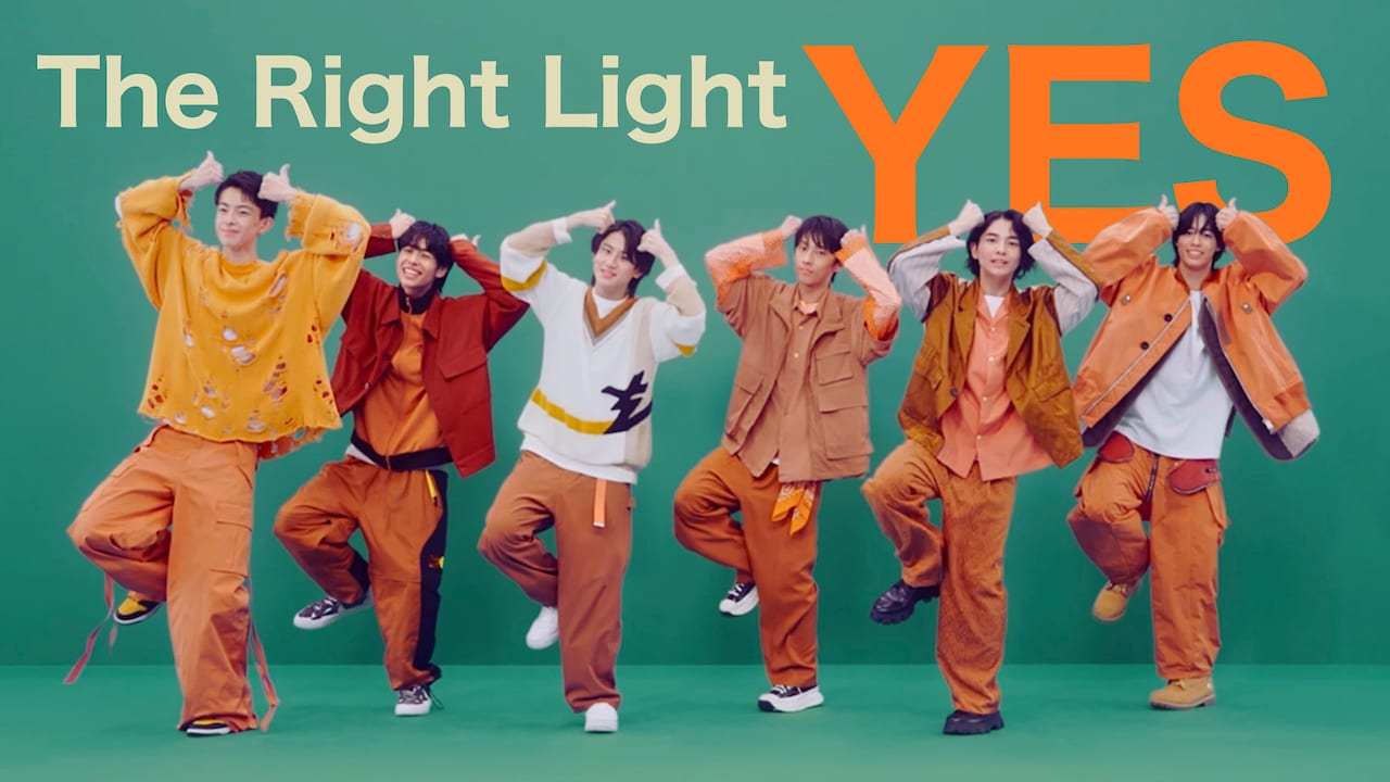 The Right Light「YES」ミュージックビデオのサムネイル。
