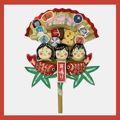 チャットモンチー「耳鳴り」の「20周年記念 オリジナル張子」。