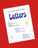 「Furui Riho Hall Tour 2026『Letters』」告知画像