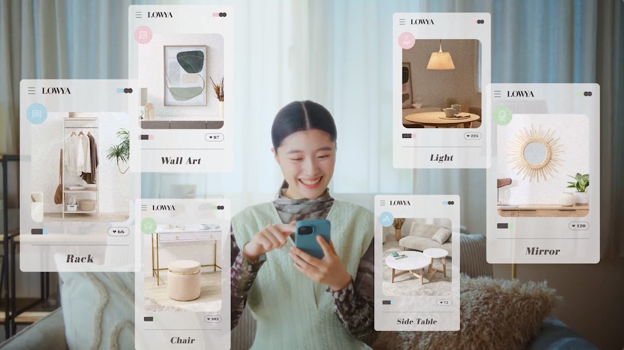 LOWYAのCM「来客」編より。