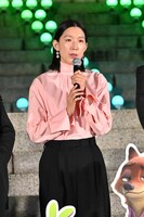 ニブルズ役の江口のりこ。映画「『ズートピア2』ZOOJOJI大ヒット祈願イベント」より。