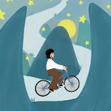 朝日美穂「片道のサイクリングロード」配信ジャケット