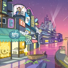 DÉ DÉ MOUSE×弓木英梨乃「千年ぶりの流星群」配信ジャケット