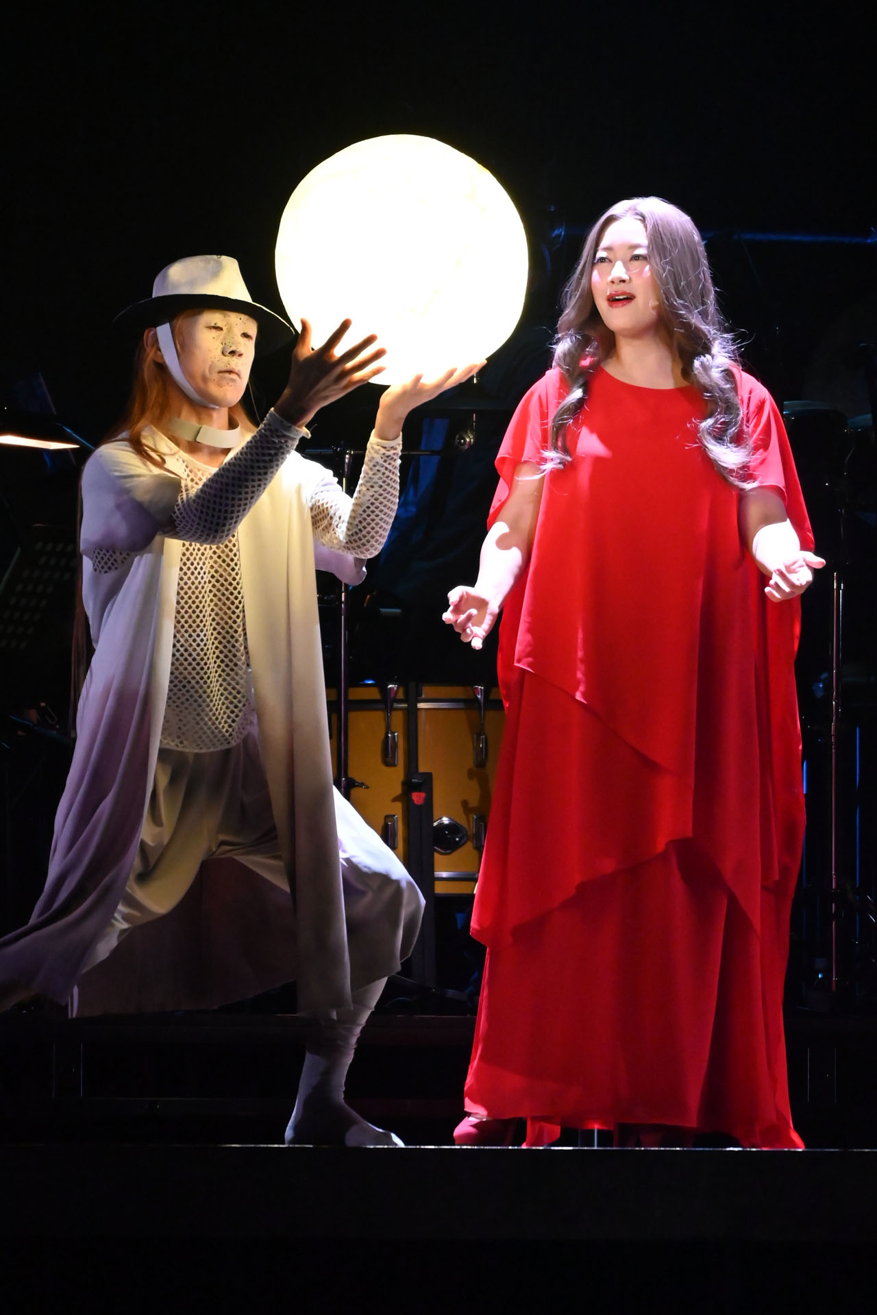 森山開次と坂本美雨。