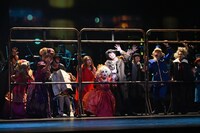 舞台「TRAIN TRAIN TRAIN」ゲネプロの様子。