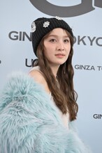 「UGG 銀座松屋通り オープンイベント」に出席した百田夏菜子（ももいろクローバーZ）。