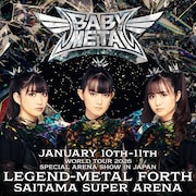 BABYMETALさいたまスーパーアリーナ公演のキービジュアル。