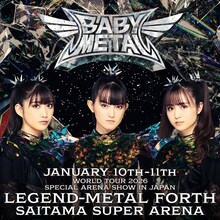 BABYMETALさいたまスーパーアリーナ公演のキービジュアル。