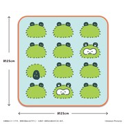 「コッチモフレンズ」ハンドタオルのサイズ表。 ©blowout Pictures