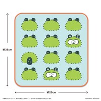 「コッチモフレンズ」ハンドタオルのサイズ表。 ©blowout Pictures