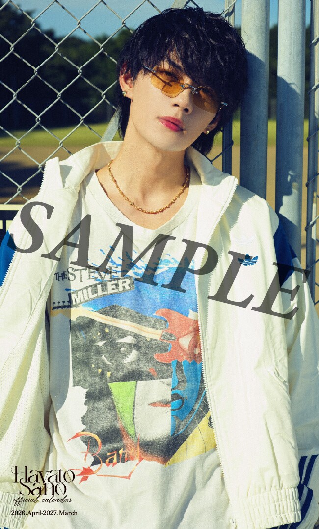 佐野勇斗カレンダー2026.4-2027.3」購入特典のフォトカード（HMV&BOOKS