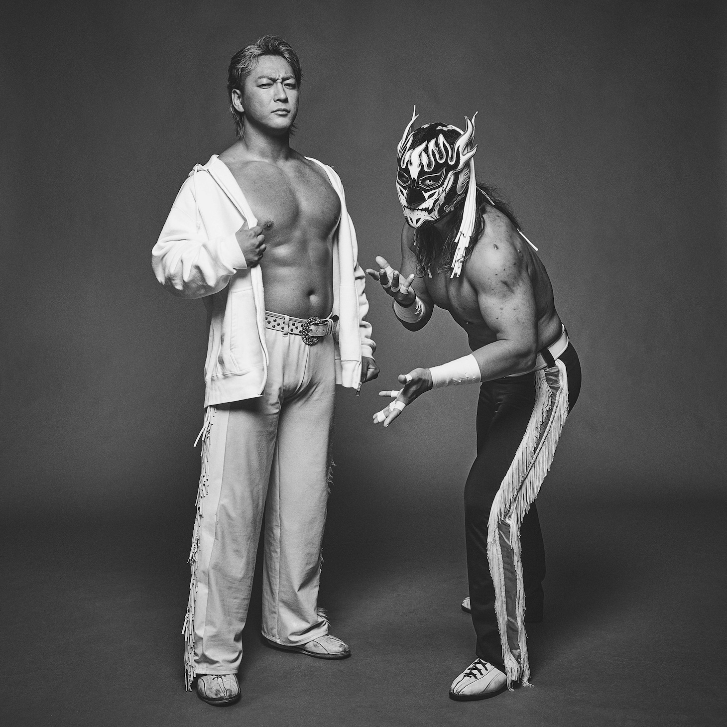 海野翔太選手とル・デスペラード選手。