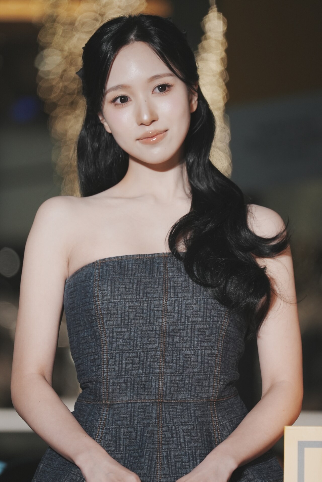 表参道のイルミネーション点灯式に登場したミナ（TWICE、MISAMO