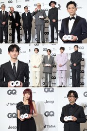 ドレスアップしたRIP SLYME、timeleszメンバー、アイナ、吉沢亮、高橋文哉ら8組「GQ MEN」授賞式に集結