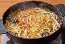 キッコーマン監修の目黒蓮流すき焼きのシメ。