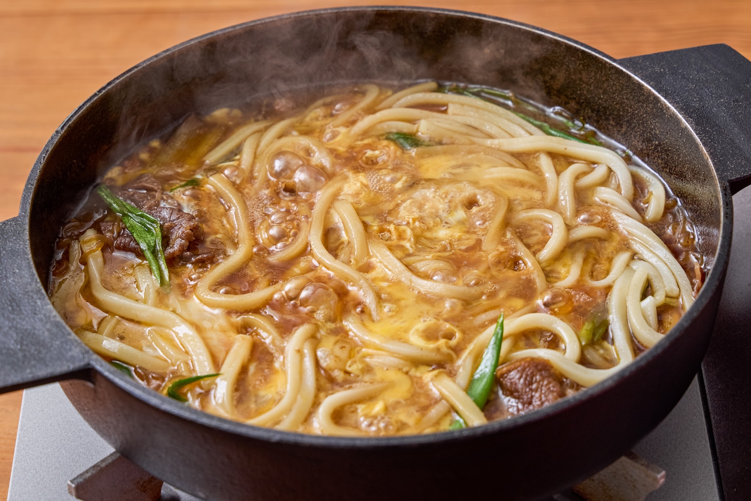 キッコーマン監修の目黒蓮流すき焼きのシメ。