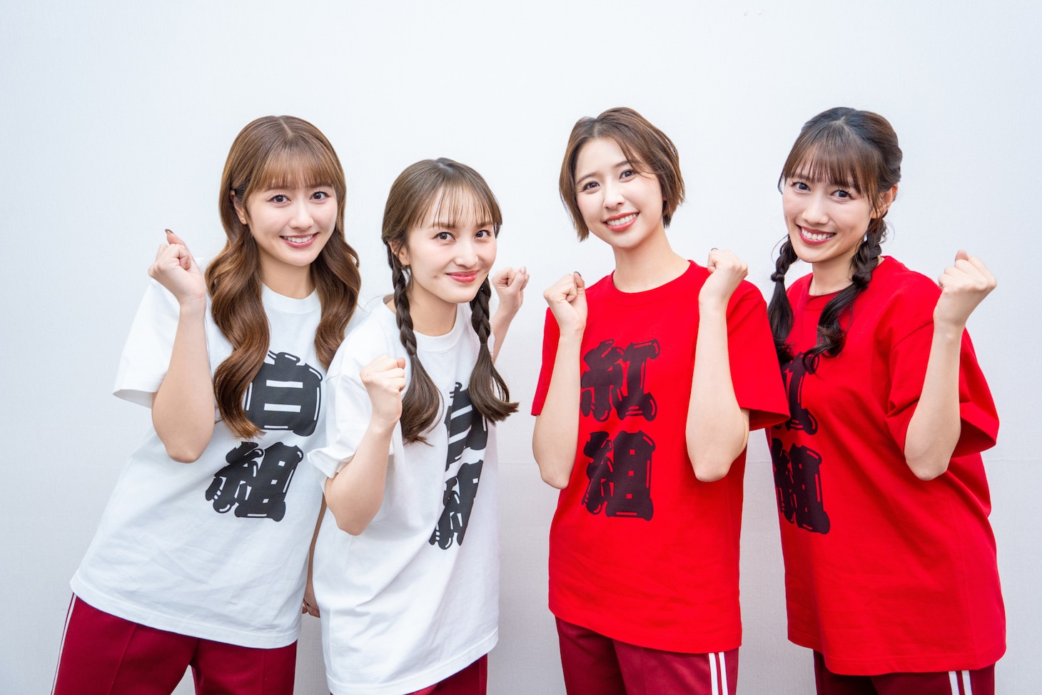 ももいろクローバーZ。左から佐々木彩夏、百田夏菜子、玉井詩織、高城れに。